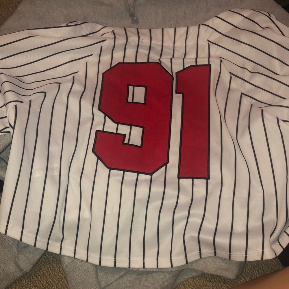 Baseball cropped jersey